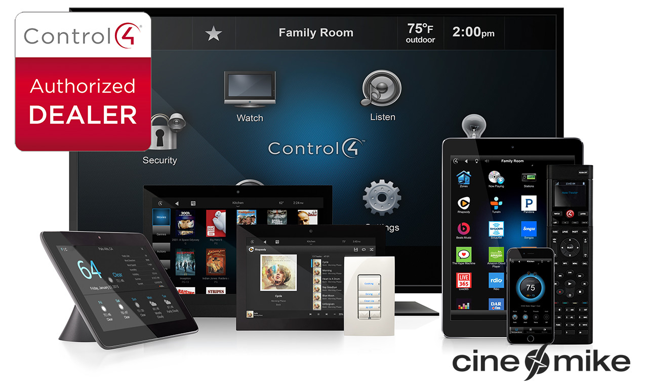 Cinemike ist ab sofort Ihr Partner für Control4 Hausautomation / Smart Home